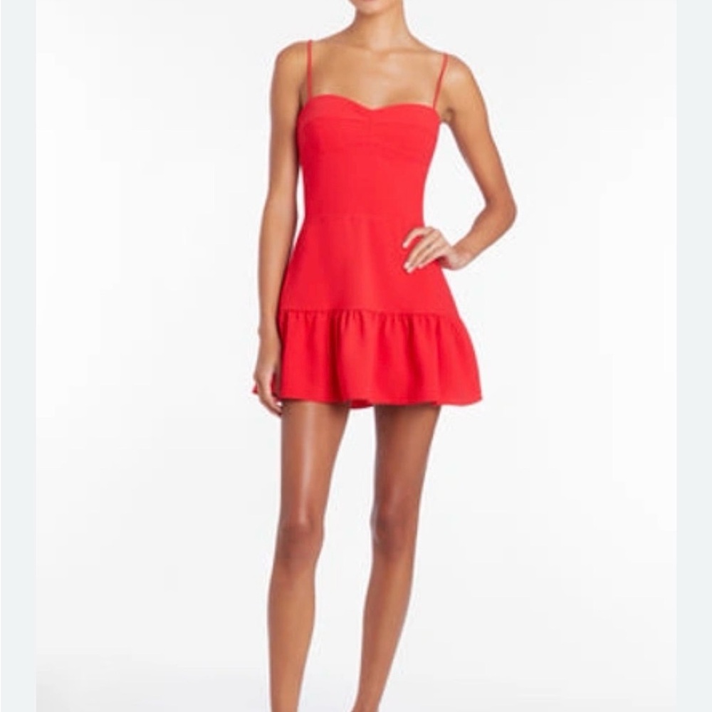 Amanda Uprichard Red Mini Dress